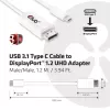 CLUB3D USB 3.1 Typ C Kabel auf DisplayPort 1.2 UHD Adapter
