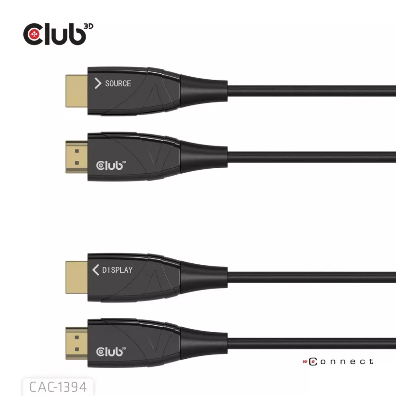 CLUB3D CAC-1394 Ultra High Speed AOC-Kabel 4K120Hz/8K60Hz Unidirektional M/M 100m
