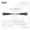 CLUB3D HDMI™ Hybrid AOC Kabel 8K60Hz/4K120Hz 30m / 98,42 ft, 30 m, HDMI Typ A (Standard), HDMI Typ A (Standard), 48 Gbit/s, Schwarz