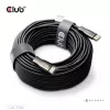 CLUB3D HDMI™ Hybrid AOC Kabel 8K60Hz/4K120Hz 30m / 98,42 ft, 30 m, HDMI Typ A (Standard), HDMI Typ A (Standard), 48 Gbit/s, Schwarz