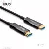 CLUB3D HDMI™ Hybrid AOC Kabel 8K60Hz/4K120Hz 30m / 98,42 ft, 30 m, HDMI Typ A (Standard), HDMI Typ A (Standard), 48 Gbit/s, Schwarz