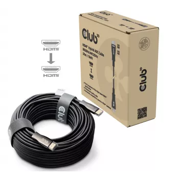 Club 3D HDMI Hybrid AOC Kabel 8K60Hz / 4K120Hz 50 m, HDMI Typ A Stecker–Stecker