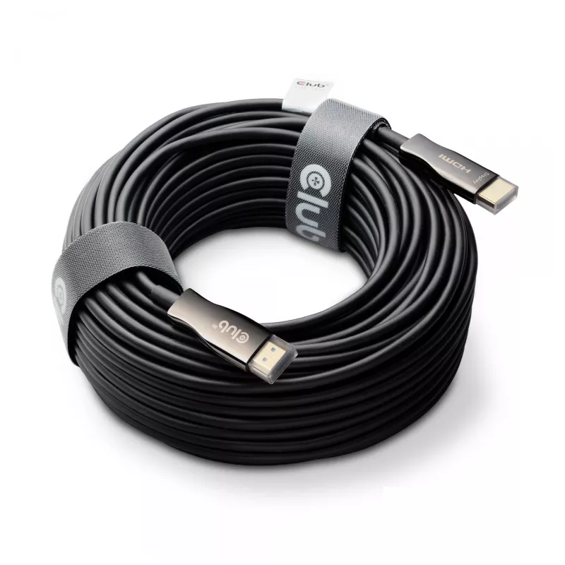 Club 3D HDMI Hybrid AOC Kabel 8K60Hz / 4K120Hz 50 m, HDMI Typ A Stecker–Stecker