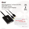 CLUB3D Mini DisplayPort auf Dual Link DVI, HDCP OFF Version für Apple Cinema Displays Aktiver Adapter