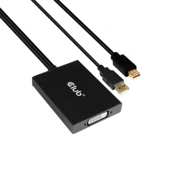 Aktiver Adapter MiniDisplayPort 1.2a auf Dual Link DVI-D CLUB3D CAC-1130