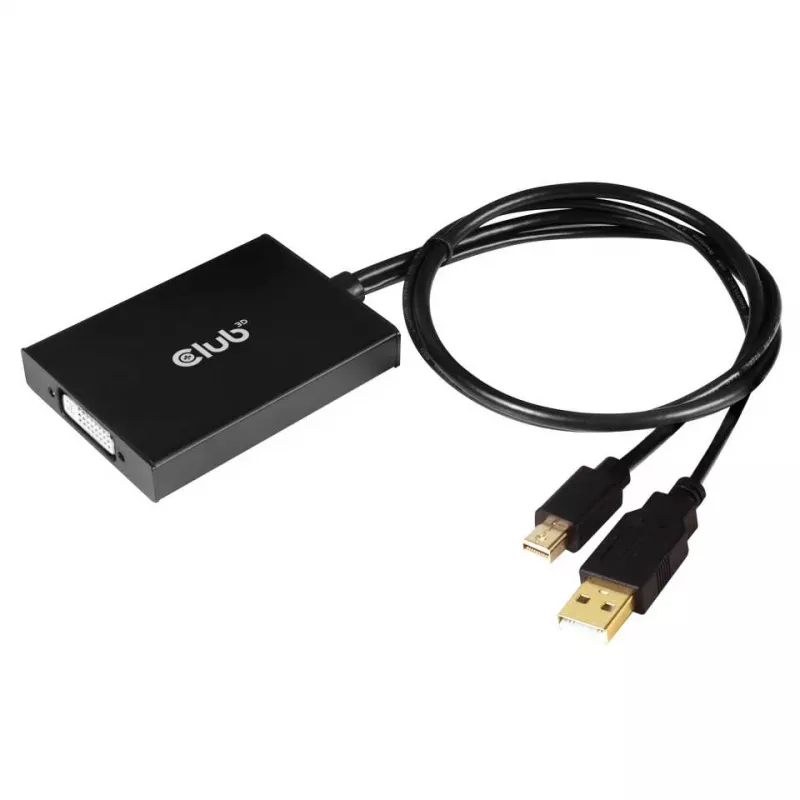 Aktiver Adapter MiniDisplayPort 1.2a auf Dual Link DVI-D CLUB3D CAC-1130