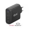 CLUB3D Reiseladegerät 100W GaN-Technologie, vier Anschlüsse USB Typ-A(2x) und -C(2x), Power Delivery(PD) 3.0 Unterstützung