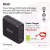 CLUB3D Reiseladegerät 100W GaN-Technologie, vier Anschlüsse USB Typ-A(2x) und -C(2x), Power Delivery(PD) 3.0 Unterstützung