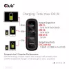 CLUB3D Reiseladegerät 100W GaN-Technologie, vier Anschlüsse USB Typ-A(2x) und -C(2x), Power Delivery(PD) 3.0 Unterstützung