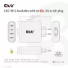 CLUB3D Reiseladegerät 100W GaN-Technologie, vier Anschlüsse USB Typ-A(2x) und -C(2x), Power Delivery(PD) 3.0 Unterstützung