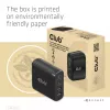 CLUB3D Reiseladegerät 100W GaN-Technologie, vier Anschlüsse USB Typ-A(2x) und -C(2x), Power Delivery(PD) 3.0 Unterstützung
