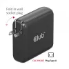 CLUB3D Reiseladegerät 100W GaN-Technologie, vier Anschlüsse USB Typ-A(2x) und -C(2x), Power Delivery(PD) 3.0 Unterstützung