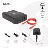 CLUB3D Reiseladegerät 132W GaN-Technologie, vier Ports USB Typ-A und -C, Power Delivery (PD) 3.0 Unterstützung