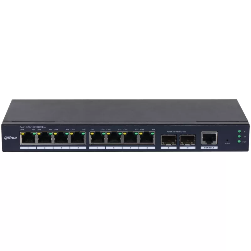 Dahua Technology SG4010-2F Managed L2 Gigabit Ethernet (10/100/1000) Schwarz