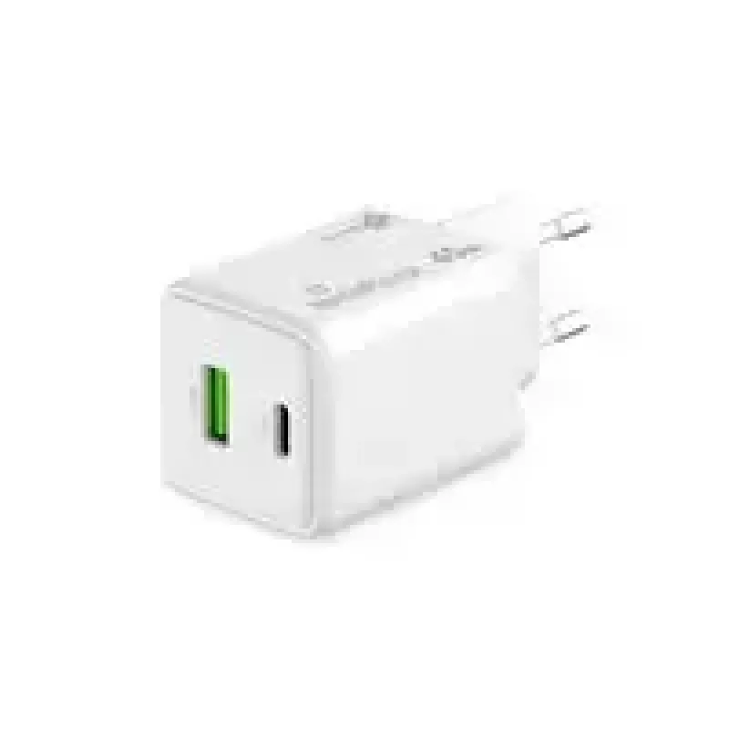 MediaRange MRMA113-2 USB-C 45W AC Indoor-Ladegerät für Smartphone und Tablet, Weiß, Eingang 100–240 V