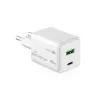 MediaRange MRMA113-2 USB-C 45W AC Indoor-Ladegerät für Smartphone und Tablet, Weiß, Eingang 100–240 V