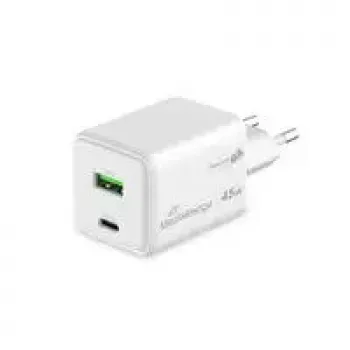 MediaRange MRMA113-2 USB-C 45W AC Indoor-Ladegerät für Smartphone und Tablet, Weiß, Eingang 100–240 V