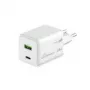 MediaRange MRMA113-2 USB-C 45W AC Indoor-Ladegerät für Smartphone und Tablet, Weiß, Eingang 100–240 V
