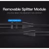 Vention 3,5mm Klinkenstecker auf 2x 3,5mm Klinkenbuchse Stereo-Splitterkabel 0,3m Schwarz ABS