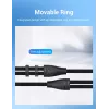Audio-Adapterkabel Vention 2×3,5 mm Stecker auf 4‑polige 3,5 mm Buchse, 0,3 m, schwarz