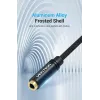 Audio-Adapterkabel Vention 2×3,5 mm Stecker auf 4‑polige 3,5 mm Buchse, 0,3 m, schwarz