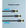 Vention Cat.8 SFTP Patchkabel 0,5 m Schwarz RJ-45 Goldbeschichtung