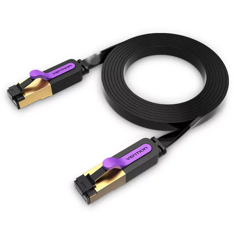 Netzwerkkabel Vention Flach Cat.7 Patchkabel 3M Schwarz