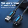 Vention USB 2.0 A Stecker auf A Buchse Verlängerungskabel 3M schwarz PVC Typ