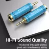 Vention 3,5-mm-Klinkenstecker auf 6,5-mm-Klinkenbuchse Audio-Adapter, blau, Metallausführung