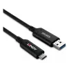 Lindy 25m USB 3.2 Gen 1 Typ A auf C Glasfaser-Hybridkabel