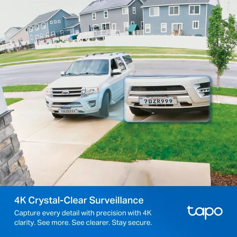 IP-Überwachungskamera TP-Link Tapo C460 KIT — Outdoor-Bullet, 8 MP 3840×2160, 12× Digitalzoom, Wandmontage, Zwei-Wege-Audio, Wi‑Fi, Weiß