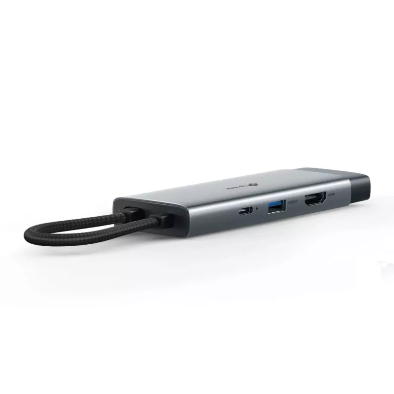 USB-Typ-C-Hub TP-Link UH7021C — HDMI, USB 3.2 Gen1, USB 2.0, SD/microSD, 5000 Mbit/s, Aluminium Schwarz