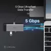 USB-Typ-C-Hub TP-Link UH7021C — HDMI, USB 3.2 Gen1, USB 2.0, SD/microSD, 5000 Mbit/s, Aluminium Schwarz