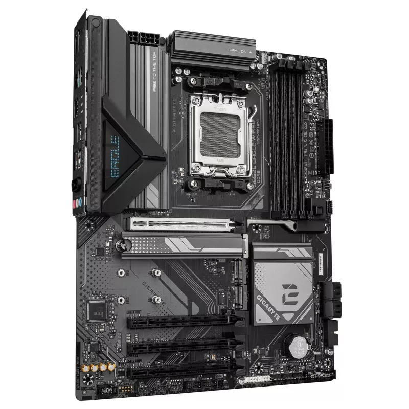 GIGABYTE B650E EAGLE WIFI6E Mainboard - AMD Ryzen 9000 Series CPUs, 8+2+2 Phasen VRM, bis zu 8200MHz DDR5 (OC), 1xPCIe 5.0 + 2xPCIe 4.0 M.2, 2.5GbE LAN, WIFI 6E, USB 3.2 Gen 2