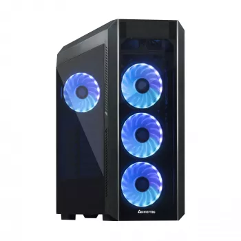 PC-Gehäuse CHIEFTEC Scorpion 3 GL-03B-OP — Tower ATX/Micro-ATX/Mini-ITX, gehärtetes Glas, 3×120 mm Frontlüfter