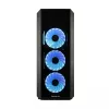 PC-Gehäuse CHIEFTEC Scorpion 3 GL-03B-OP — Tower ATX/Micro-ATX/Mini-ITX, gehärtetes Glas, 3×120 mm Frontlüfter