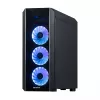 PC-Gehäuse CHIEFTEC Scorpion 3 GL-03B-OP — Tower ATX/Micro-ATX/Mini-ITX, gehärtetes Glas, 3×120 mm Frontlüfter