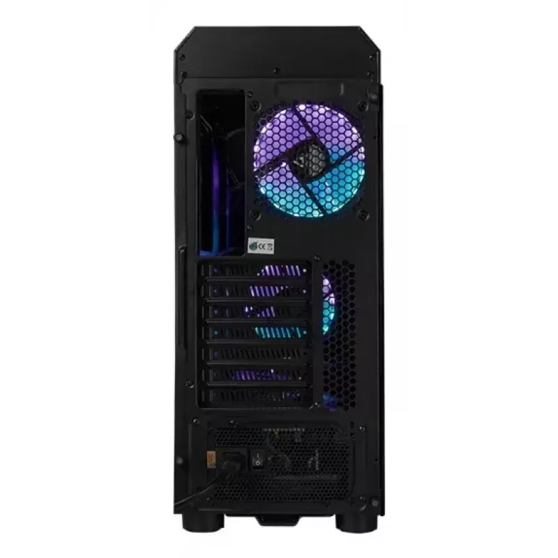 PC Midi-Tower-Gehäuse CHIEFTEC SCORPION 3 GL-03B-UC-OP – schwarz, gehärtetes Glas, ATX/Micro-ATX, 3x120mm Front- + 1x120mm Hecklüfter