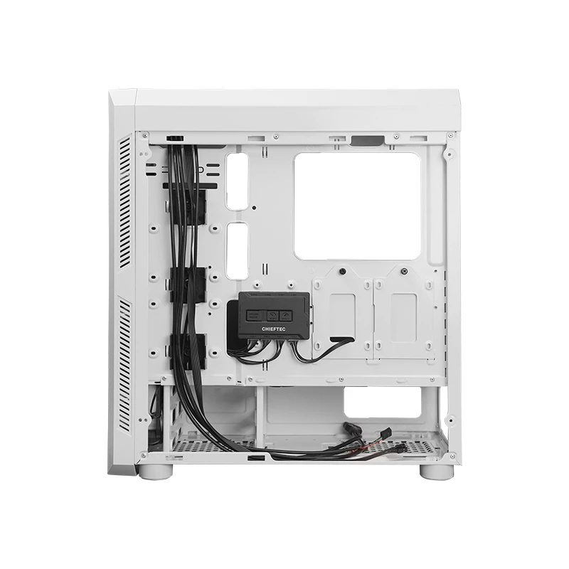 Chieftec GL-03W-OP Computergehäuse Midi Tower Weiß