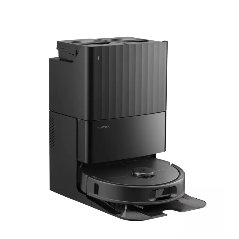 Roborock Staubsaugerroboter Q Revo L — runder Roboter mit Staubbeutel, 0,33 l Staubkapazität, 2,7 l Basis, 180 min Laufzeit, 5200 mAh, schwarz