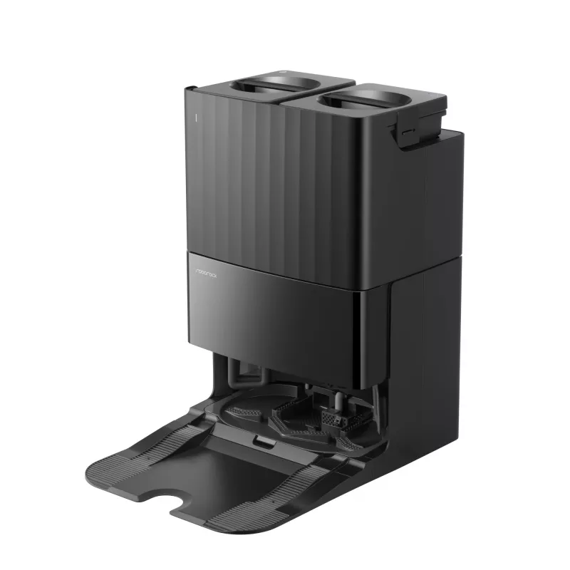 Roborock Staubsaugerroboter Q Revo L — runder Roboter mit Staubbeutel, 0,33 l Staubkapazität, 2,7 l Basis, 180 min Laufzeit, 5200 mAh, schwarz