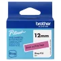 Beschriftungsband Brother BTAG-P31 Schwarz auf Rosa 1,2 cm 4 m