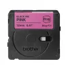 Beschriftungsband Brother BTAG-P31 Schwarz auf Rosa 1,2 cm 4 m