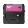 Etikettierband Brother BTAG-P35 Weiß auf Rosa 1,2 cm 4 m