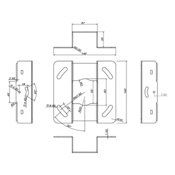 Deckenhalterung Multibrackets M Universal Projector 200 mit Feineinstellung