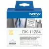 Brother DK-11234 Druckeretikett Weiß selbstklebendes Druckeretikett