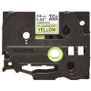 Brother Laminatband TZe Schwarz auf fluoreszierendem Gelb 2,4 cm 5 m