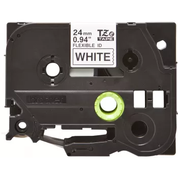 Laminierband Brother TZEFX251 Schwarz auf Weiß 2,4 cm