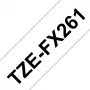 Brother TZE-FX261 Beschriftungsband Schwarz auf Weiß