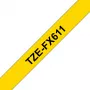 Brother TZE-FX611 Beschriftungsband Schwarz auf Gelb